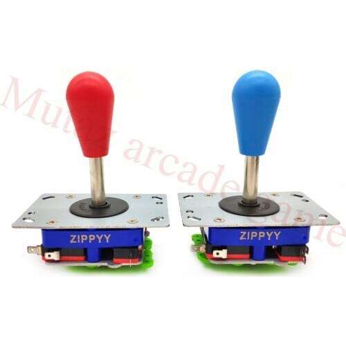 2Pcs 2/4/8 Way Adjustable Arcade zippyy Joystick PC Fighting Stick Parts for Video Game Arcade bat top 8 colors for selection