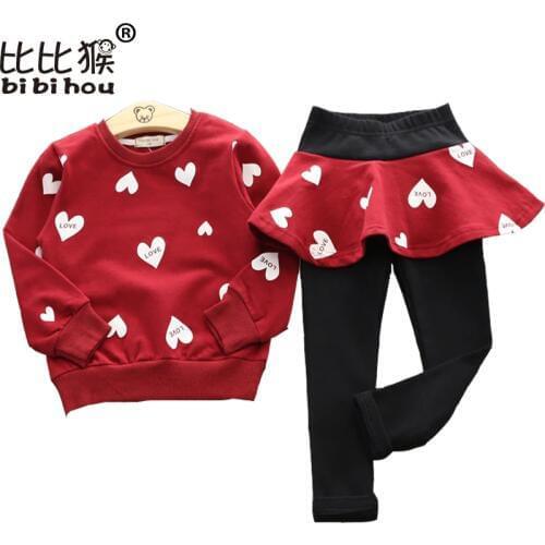 2019 Girls Clothing Sets Children T-shirts Dresses Pants Suits Children Sets Sweatshirt For girls Childrens Tracksuit Clothes