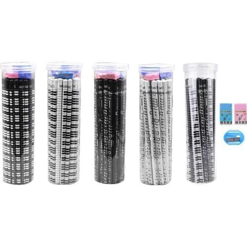 Brand New 36pcs Musical Note Pencils Pen 2B Standard Piano Notes Writing Drawing Tool Stationery School Student Gift