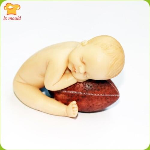 3D baby silicone mould DIY Polymer Clay Chocolate Molds Wedding Dessert Cake Baking Tools Aromatherapy Gypsum Candle Silicone M