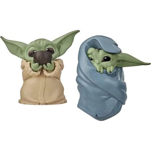 5pcs/set New Star Wars Baby Yoda Action Figure Toys 6cm star wars Yoda Baby Anime Figure Toys Yoda Kids Christmas Gifts