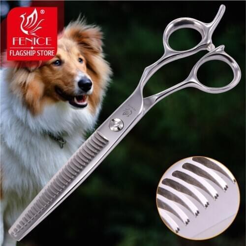 Fenice 6.5 inch Professional Pet Grooming Shears Dog Thinning Scissors for Dogs Hair ножницы tijeras