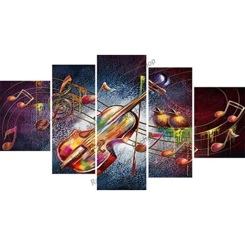 Diamond Embroidery Diy Diamond Painting Cross Stitch Kits Diamond Mosaic Violin five painting Full Square Diamond Embroidery