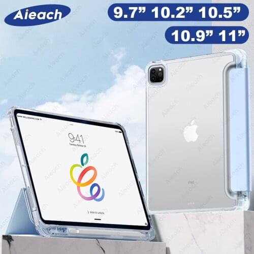 Case For iPad Pro 11 2021 2020 2018 Case With Pencil Holder Funda For iPad Air 1 2 3 4 9.7 5th 6th 10.2 7th 8th generation Case