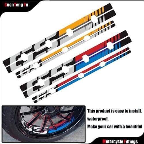 For BMW R1200GS R1200GSLC Adventure 2006-2019 R1250GS ADV 2019 Motorcycle rim decorative wheel reflective stickers New