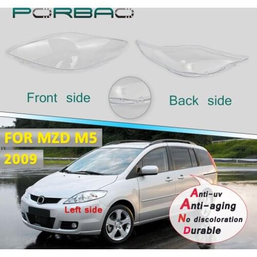 For Mazda M5 car Headlight headlamp Clear Shell 4Doors Transparent lens cover 2009 front large lampshade replacement