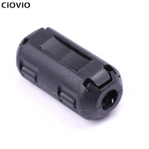 CIOVIO 20 Pcs 5mm-13mm Clip-On Ferrite Ring Core Noise Suppressor For EMI RFI Clip Cable Active Components Filters