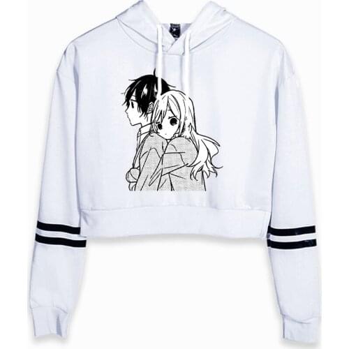 Horimiya Miyamura 2D Print Spring Sexy Crop oversize Top Anime Hoodies Harajuku Summer Hot Sale Casual hoodies Sweatshirts Size