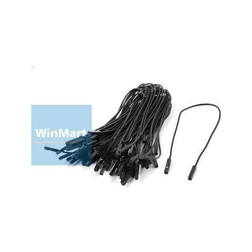 40pcs Female to Female Solderless Breadboard Jumper Wire Black