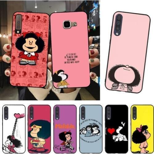 Cute and playful Mafalda Phone Case For Samsung A51 A71 A40 A50 A70 A10 A20 A30 A6 A7 A8 A9