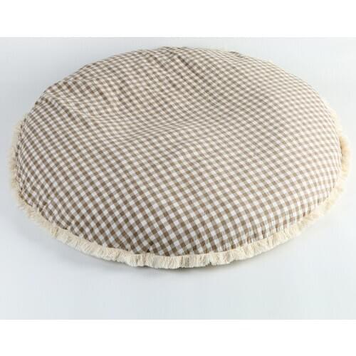 Baby Crawling Pad Soft Infant PlayMat Cushion Cotton Wool Ball Kids Newborn Round Game Play Mat Childrens Room Decor Photo Prop