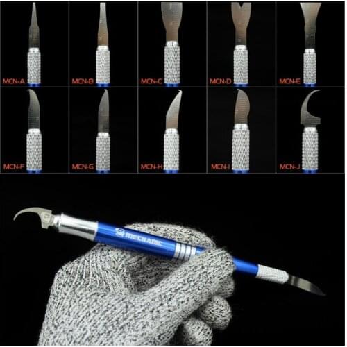 Newest 11 in 1 MECHANIC Motherboard IC repair Blade knife Black Glue Removal Tool Newest Cold Blade Tech