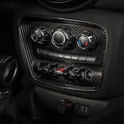Carbon Fiber Car AC Control Panel Cover Air Conditioner Switches Sticker Styling Moulding Trim for Mini Cooper F54 F55 F56 F57