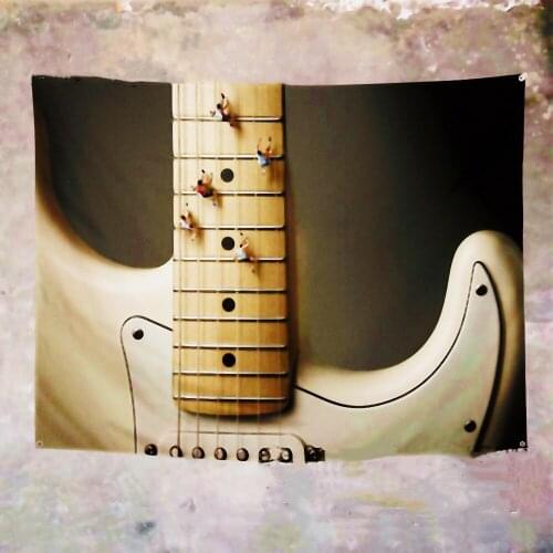 Music Festival Poster Canvas Paintings Guitar Musical Instruments Banners Flags Wall Hanging Rock Art Bedroom Music Room Decor 2