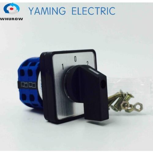 Rotary cam changeover switch 660V 20A electric 3 position 8 terminals LW26-20/2 Free shipping