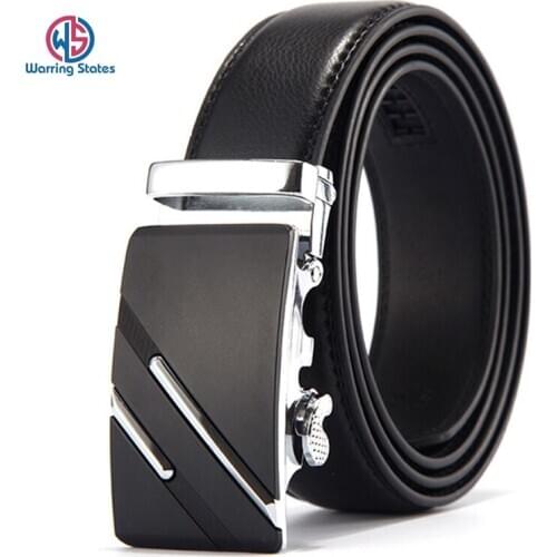 Men Belt Male Genuine Leather Belt Strap Belts for Men Top Quality Automatic Buckle Black Belts Length 110-130cm Luxury Fashion