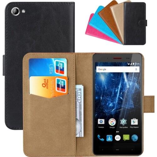 Luxury Wallet Case For Highscreen Power Ice Evo PU Leather Retro Flip Cover Magnetic Fashion Cases Strap