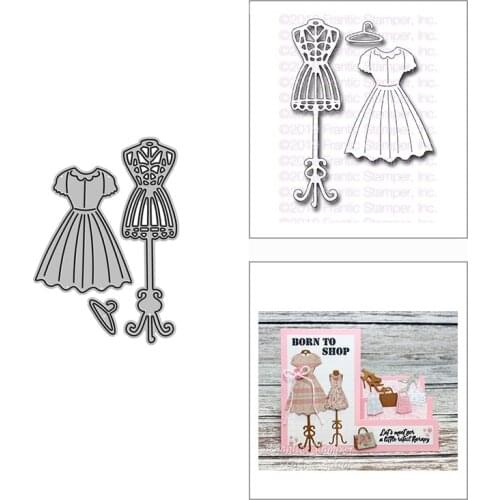 2021 New Large Skirt Dress Form Metal Cutting Dies for DIY Scrapbooking Decor and Card Making Paper Craft Embossing No Stamps