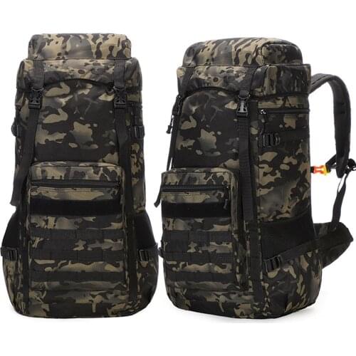 100L Outdoor Tactical Backpack Large Capacity Waterproof Camping Mountaineering Military Travel Bag Sports Bag Military Fans