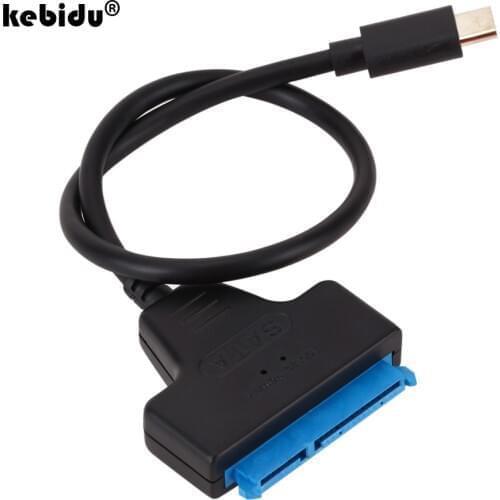 Type C Sata To USB 2.0 Adapter Cable Support 2.5 Inches External SSD HDD Hard Drive 22 Pin Sata Cable USB C to Sata Adapter
