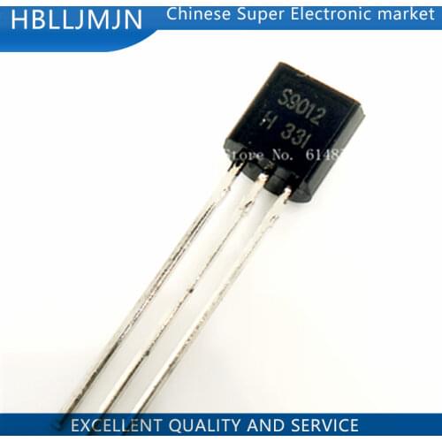 50PCS S9012 9012 PNP TO-92 Transistors