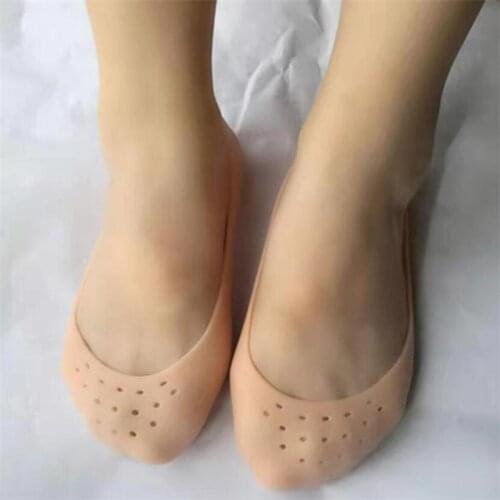 1 Pair Silicone Foot Chapped Care Tool Moisturizing Gel Heel Socks Cracked Skin Care Protector Pedicure Massager