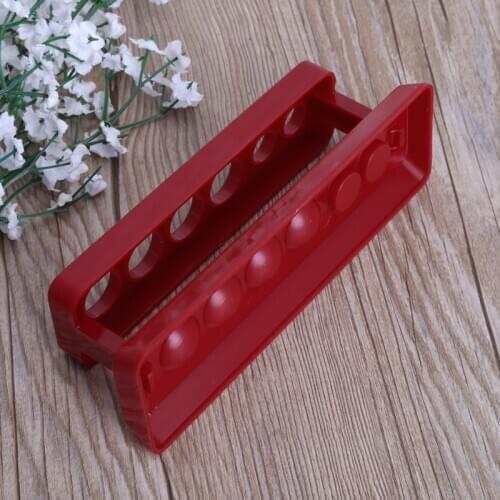 1pcTest Tube Holder 6 Hole Plastic Rack Red Stand Burette Stand Shelf Laboratory R9JB