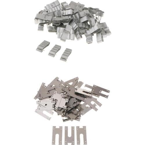 100 Pieces Solar PV Cable 4 Line Clip Holder +Grounding Conductive Sheet