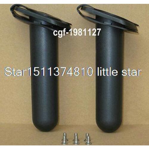 2 x Plastic Flush Mount Fishing Boat Rod Holder & screws & Cap Cover Kayak