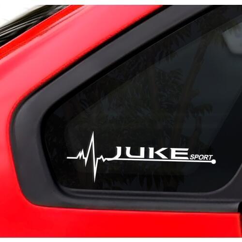 2PCS Car Side Window Decor Stickers For Nissan Juke Sports Reflective Decals Car Window Trim Waterproof Vinyl Auto Accessories