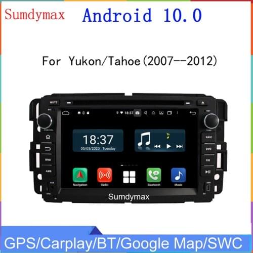 4G RAM 64G ROM Car dvd player for GMC Chevrolet Chevy Yukon Sierra Tahoe Acadia Suburban with android 10 system 8core audio