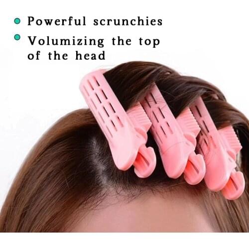 4pcs Magic Hair Care Rollers Hair Roots Natural Fluffy Hair Clip Sleeping No Heat Plastic Hair Curler Twist Styling Diy Tools