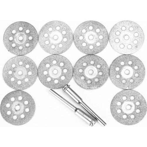10Pcs 22mm Diamond Cutting Disc Grinding Wheel Wood Plastic Metal Circular Saw Blade For Grinder Power Rotary Tool Accessories