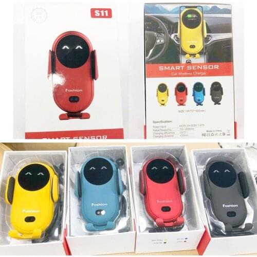 S11 Wireless Charger Car Phone Holder Induction Smarts Note 11 Mount Sensor For Fast S10 Phone Charging 10 Stand 10 Z1E1