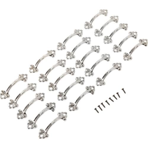 20Pcs 48mm*14mm Wooden Jewelry Box Handle for For Drawer Cupboard Cabinet Door Furniture Hardware