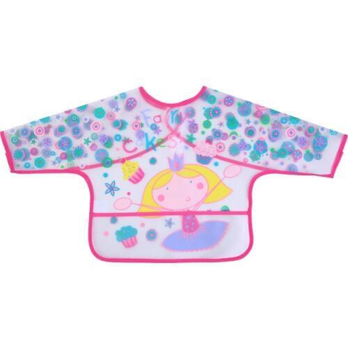 LionBear Baby Bibs 6-24 Months 100% EVA Baby Cartoon Printed Long Sleeves Waterproof Apron For Boys Girls Kids baby Accessories