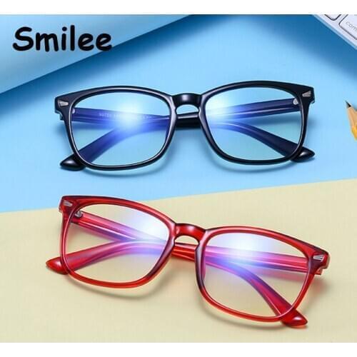 Anti blue Light Kids Glasses Children Square Optical Frame Eyeware Boy Girls Square Computer Transparent Eyeglasses UV400
