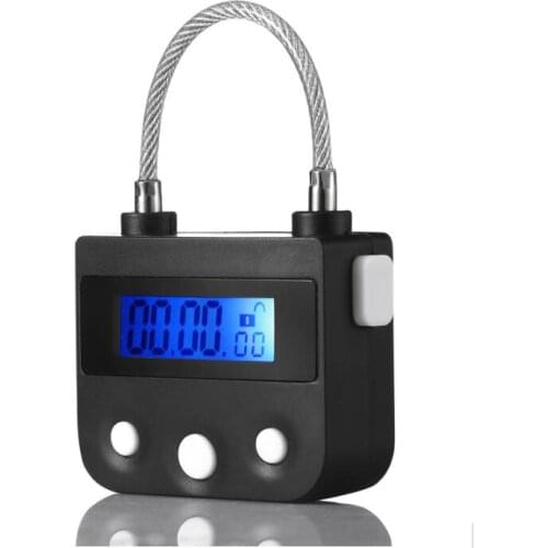 Electronic Digital Time Lock Bondage Timer Locks Handcuffs Mouth Gag Chastity Device Timing Switch Adult Games Accessories Sex T