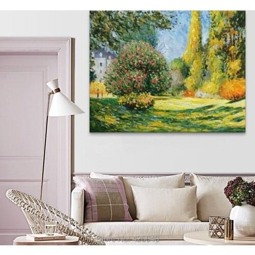Claude Monet Oil painting garden painting on canvas wall art wall pictures for the living room home decor caudros decoracion11