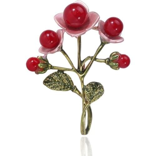 Korea flower corsage, ms series coat sweater pearl flower brooch manual coloured drawing or pattern retro accessories