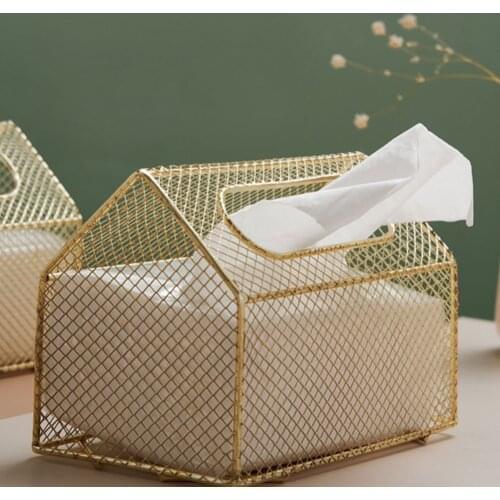 Tissue Boxes & Napkins Living Room Storage Organizer Kitchen Home Decor Hollowed Out Box Office European Style Napkin Holder