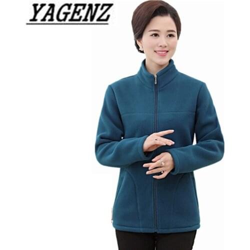 Large-size 5XL Middle-aged Lady Warm Jacket Autumn Winter Loose Plus velvet Cotton Long-sleeve Mother Solid Casual Female Coats