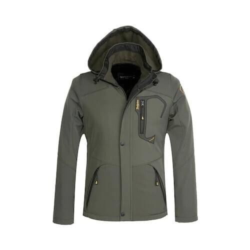 Mens Water and Windproof Softshell Coat washable keeps warm outerwear cardigan jacket winter Пальто