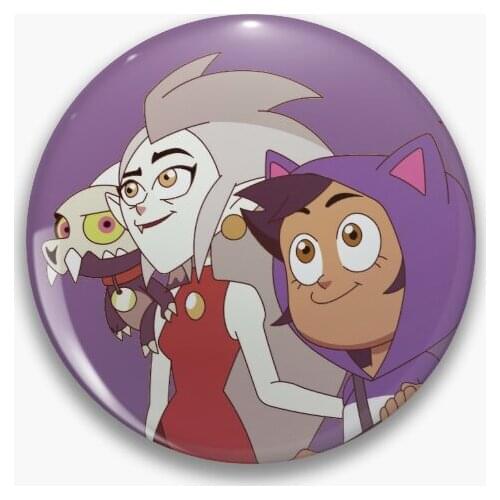 Eda King And Luz The Owl House Soft Button Pin Badge Jewelry Cartoon Brooch Decor Lapel Pin Women Metal Hat Clothes Collar