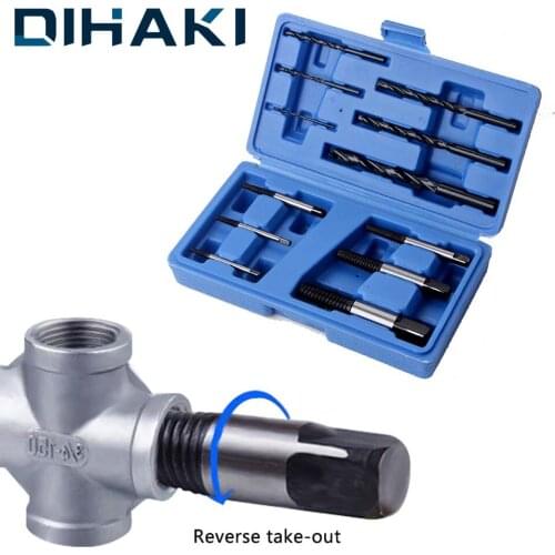 6pcs Screw Extractor 6pcs Steel Drill Bit With Storage Case Broken Screws Bolt Stud Removal Tool Kit For Household Use