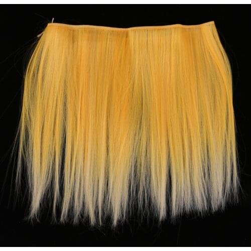 25x100cm Doll Straight Hair Wig for 1/3 1/4 1/6 Dolls Accessories Orange