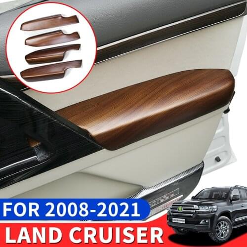 Suitable for Toyota Land Cruiser 200 Modification Decoration Peach Wood Door Armrest Cover Door Edge to Prevent Scratch