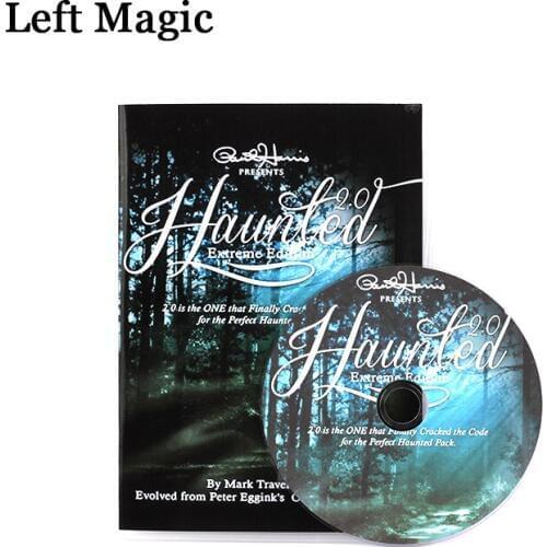 Paul Harris Haunted 2.0 (DVD+Gimmick) Magic Tricks Ghost Move Playing Card Poker Magic Props Close-Up Stage Terror Horror Magic