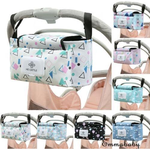 PUDCOCO Baby Stroller Organizer Cup Bottle Holder Mummy Bag Storage Buggy Stroller Pram Pushchair Diaper Bags
