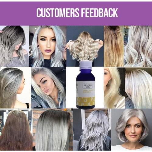 No Yellow Shampoo Purple Shampoo Toner For Silver Dye Protecting Hair Remove Blonde Bleached Brassy Yellow Color 100ml Anti S9U0